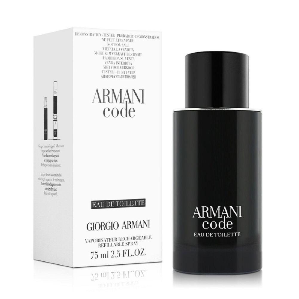Giorgio Armani 亞曼尼黑色密碼男性淡香水75ml-Tester包裝- PChome 24h購物