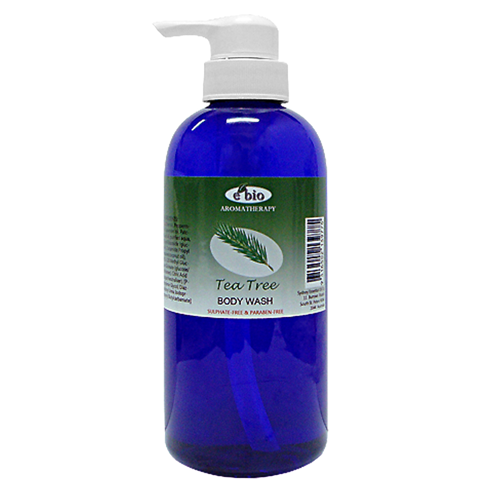 e'bio 伊比歐 茶樹&薄荷精油沐浴精500ml 略涼配方