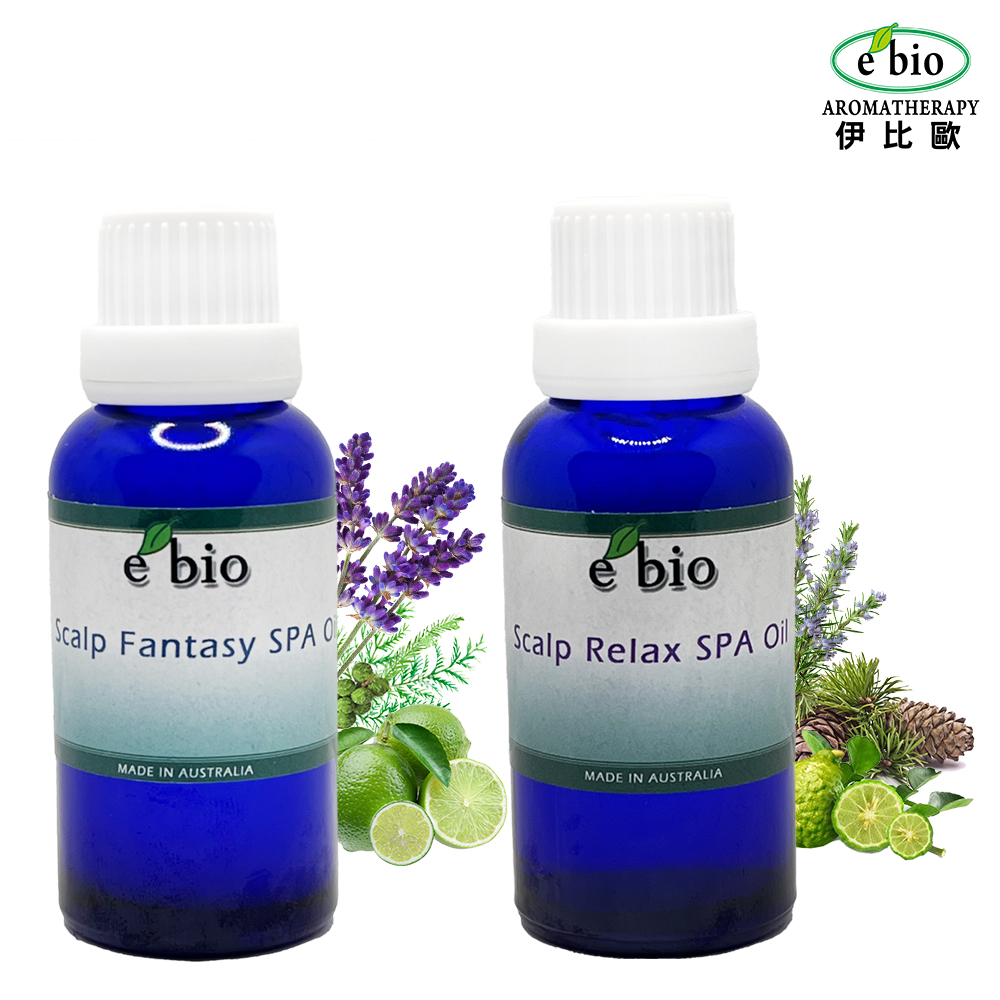 e'bio 伊比歐 頭皮SPA放鬆精華露30ml+頭皮spa輕盈精華露30ml
