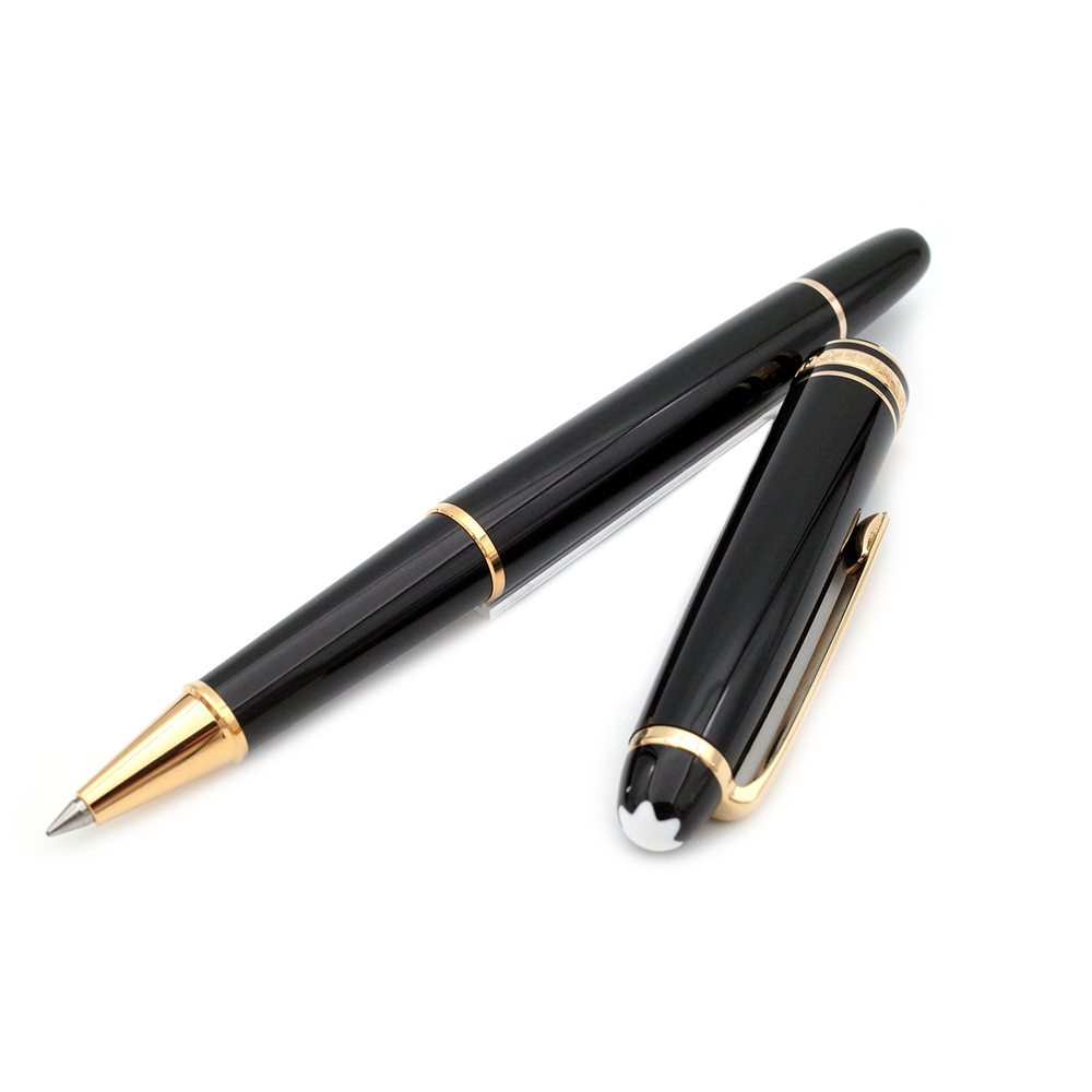 MONTBLANC 萬寶龍《163 小班鍍金質經典鋼珠筆12890 》【德國