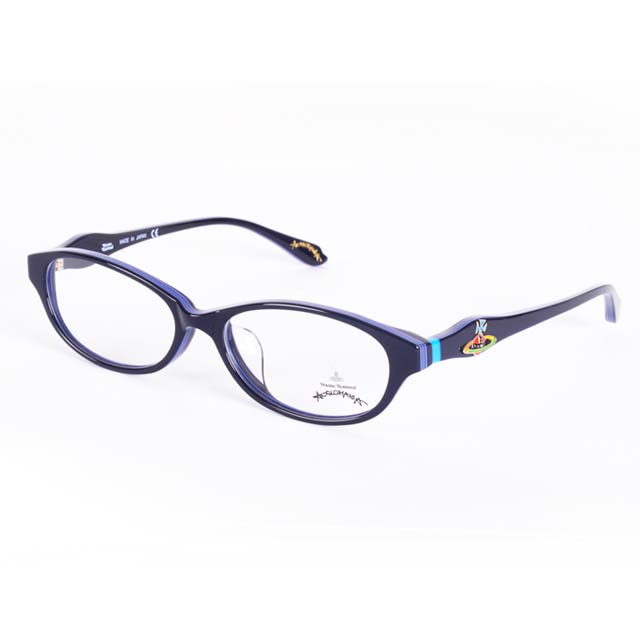 Vivienne Westwood 薇薇安魏斯伍德 英國Anglomania英倫龐克土星環光學眼鏡(黑+藍)AN24802
