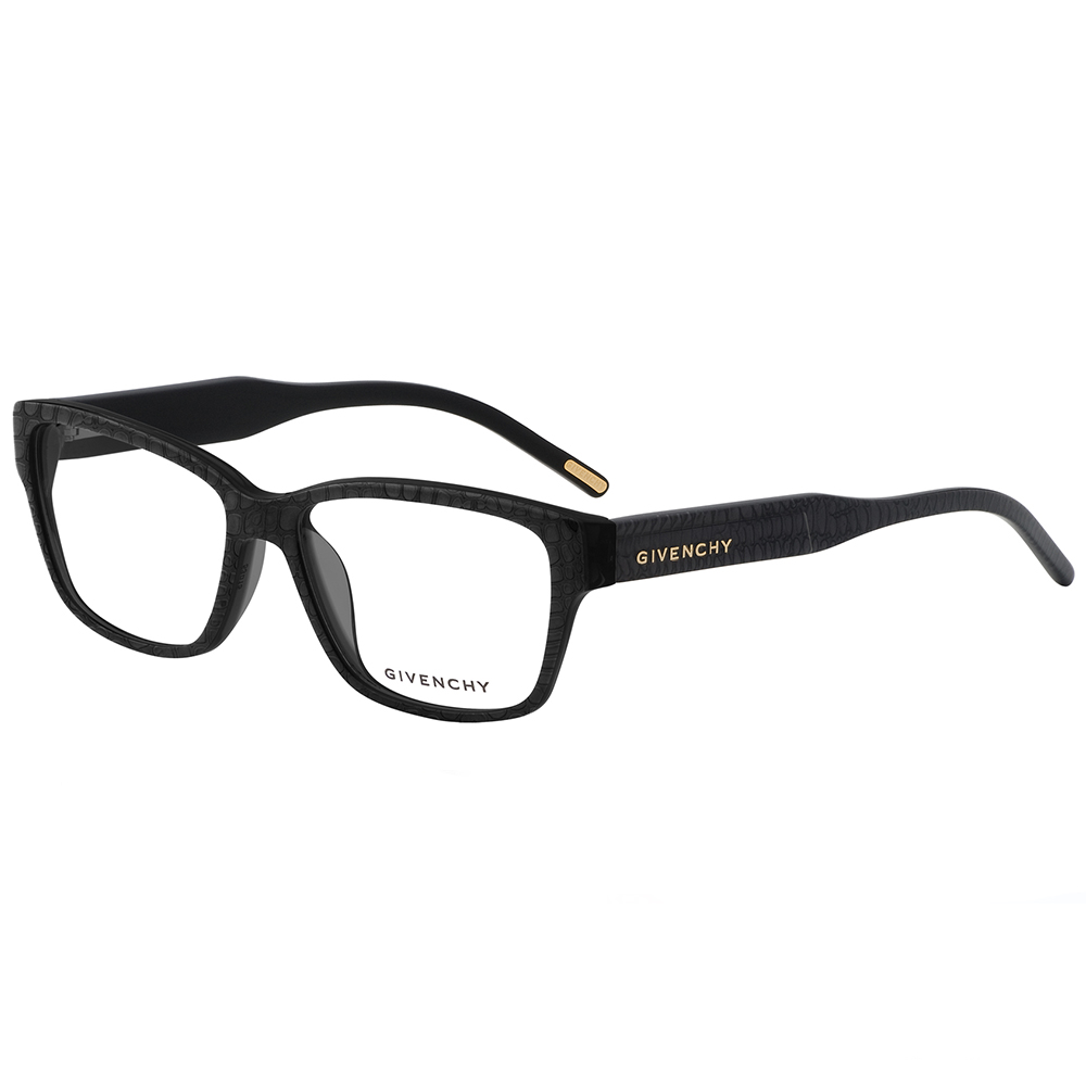 Givenchy 紀梵希 法國魅力浪漫蛇紋造型平光眼鏡(灰黑) GIVGV797-0AL5
