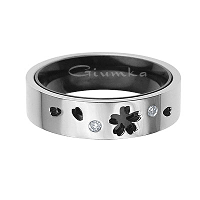 GIUMKA 情侶戒指-黑色男戒-情人節禮物-單個價格
