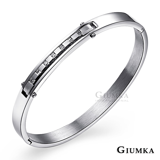 GIUMKA 客製刻字手環七世情緣銀細