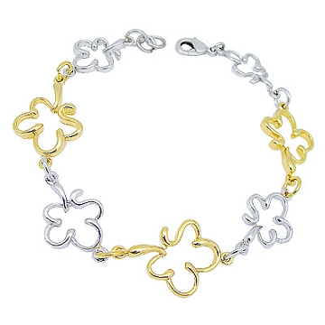 Charme 御金 日韓新品 雙色幸運草造型 手鍊