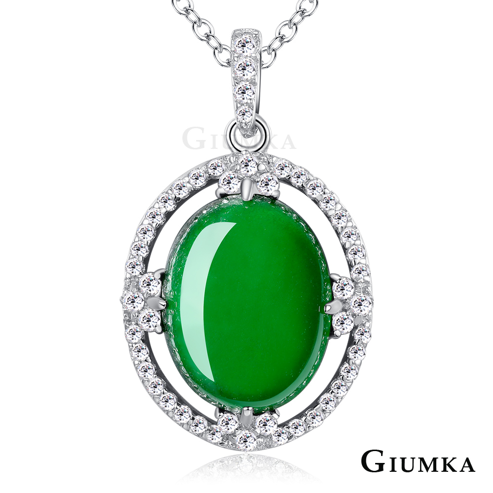 GIUMKA 項鍊半寶翡翠玉母親節禮物