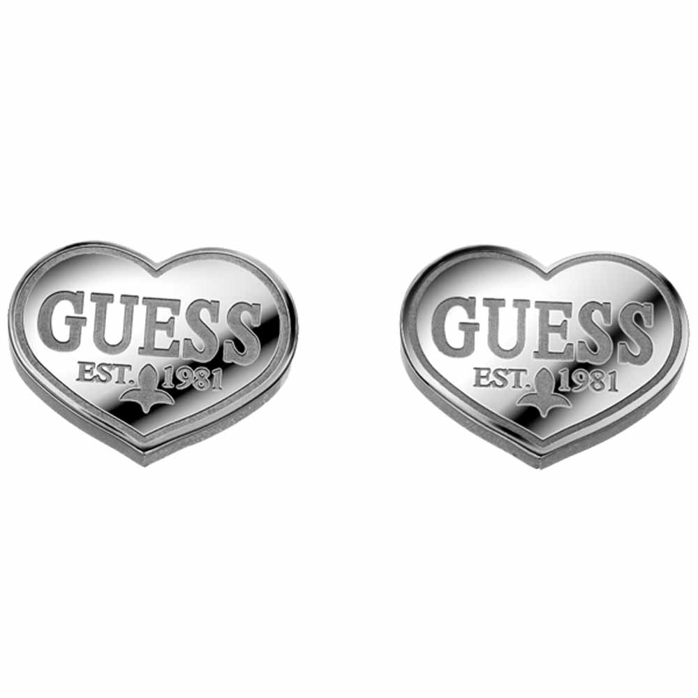 GUESS 熱戀經典愛心耳環