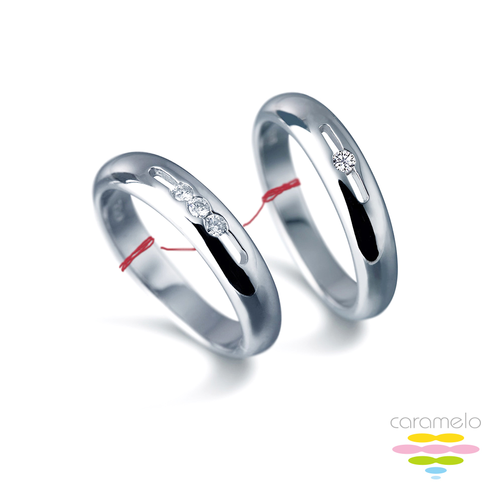 Caramelo 彩糖鑽工坊 鑽石對戒 訂情對戒 定情對戒諾言Promise 結婚鑽石對戒