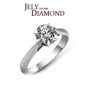 JELY 無限0.30克拉-八心八箭完美車工鑽戒
