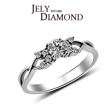 JELY 精靈0.30克拉-H&A八心八箭美鑽戒