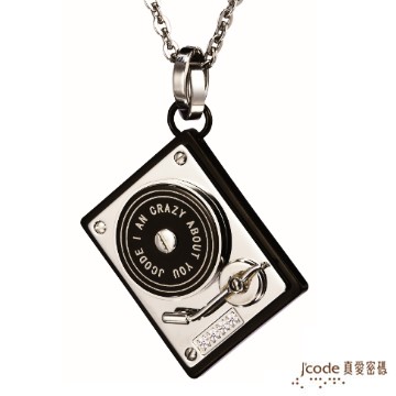 Jcode 真愛密碼 Jcode 浪漫戀曲白鋼男項鍊