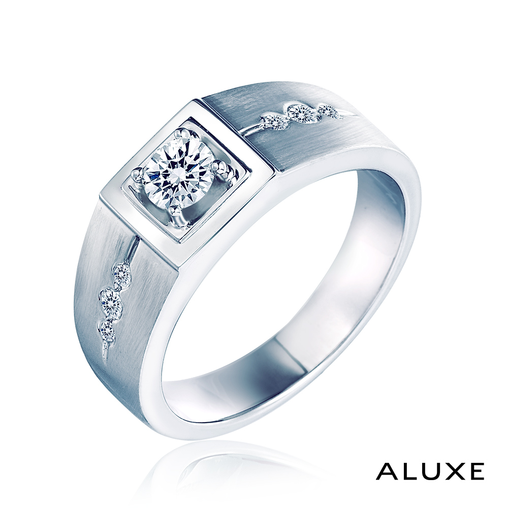 ALUXE 亞立詩 0.30克拉 FVS2 18K金 男性鑽戒 RS0816