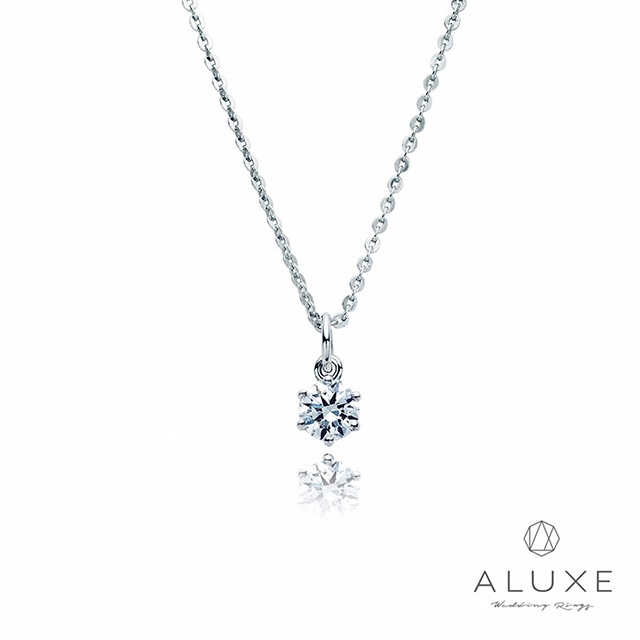ALUXE 亞立詩18K金鑽石項鍊無盡璀璨單鑽NN0734 - PChome 24h購物