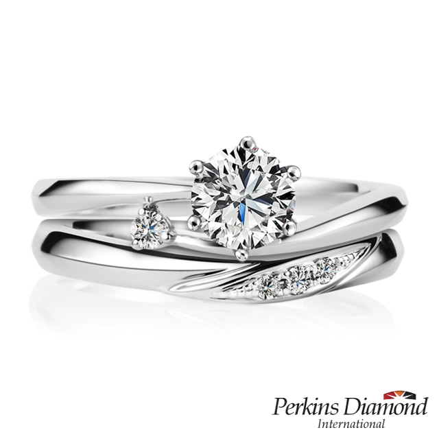 PERKINS 伯金仕 GIA求婚鑽戒 PERKINS 伯金仕 Princess系列 結婚鑽石套戒