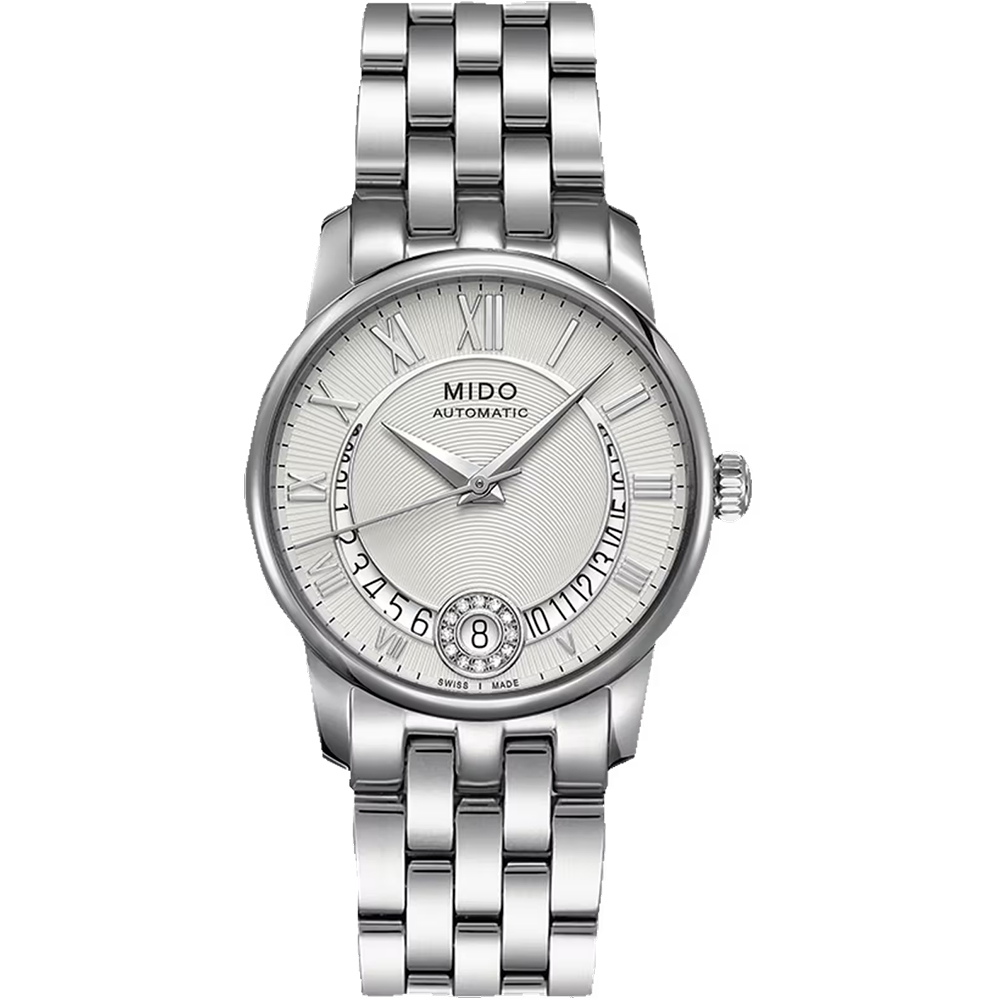 MIDO 美度 官方授權 Baroncelli Lady 真鑽微笑機械女錶 百貨周年慶 M0072071103800