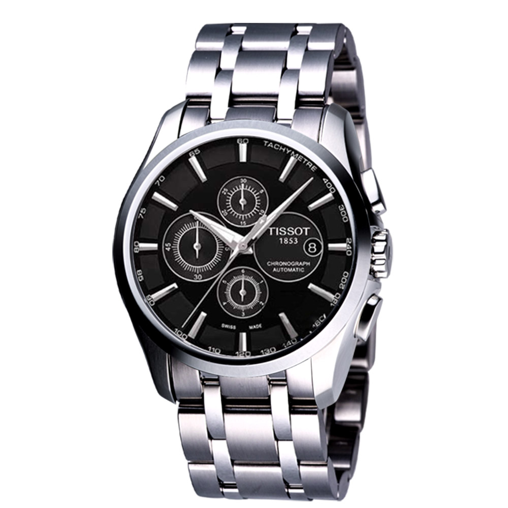 TISSOT Couturier 建構師系列計時機械錶 