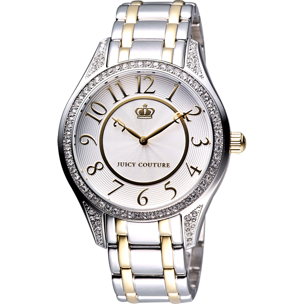 Juicy Couture 極緻奢華晶鑽女錶-銀x金 J1900796