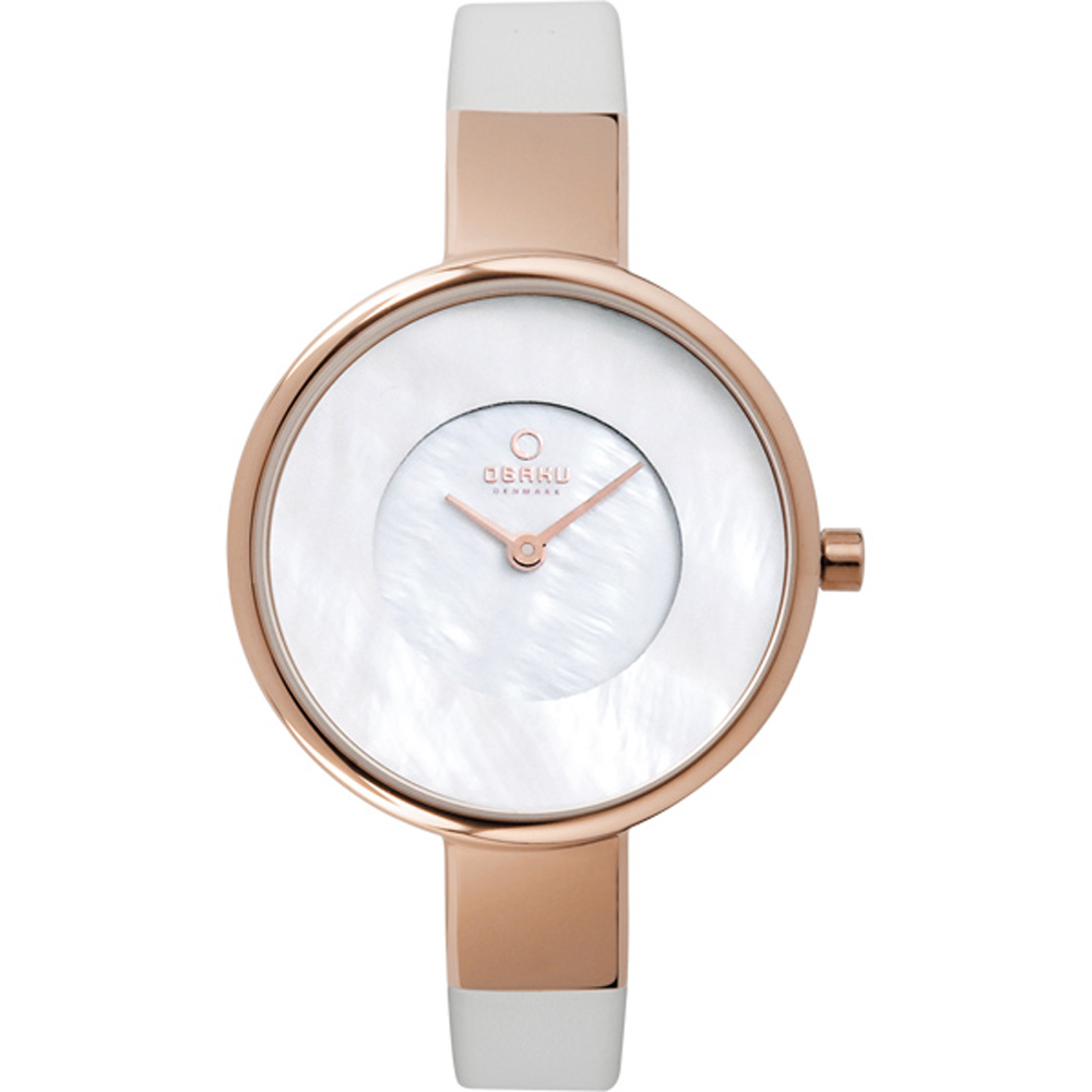 OBAKU 采麗時刻時尚腕錶-玫瑰金