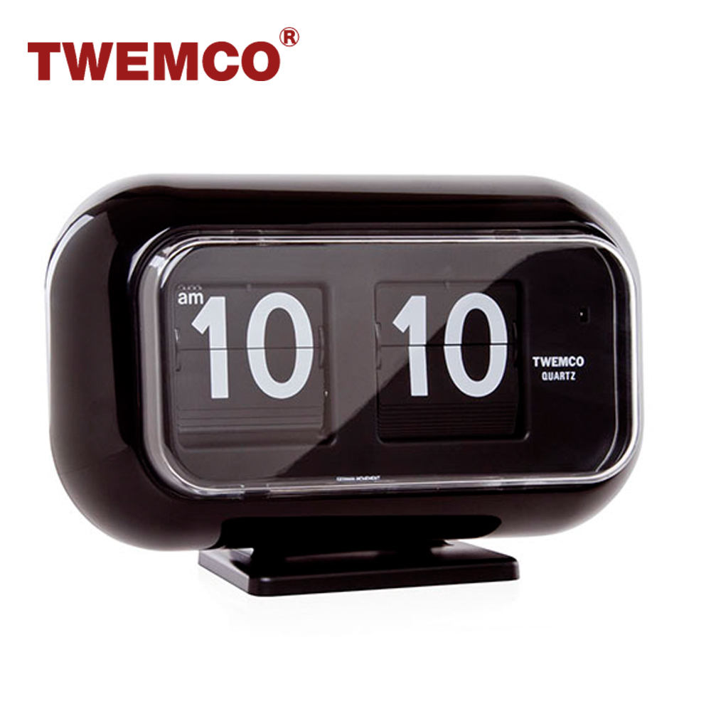 TWEMCO QT-35 機械式翻頁鐘德國機芯可壁掛及桌放(黑色) - PChome 24h購物