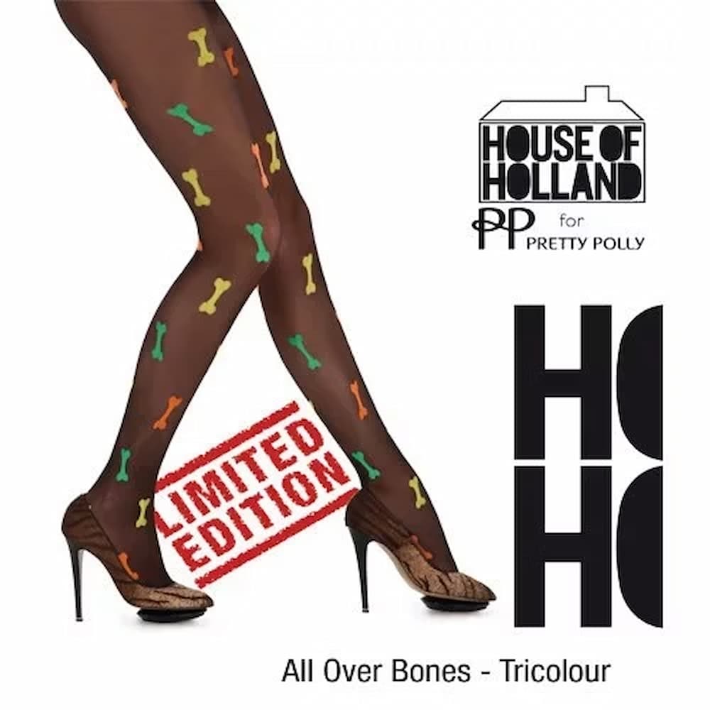 MODACore 摩達客 英國進口【House of Holland】彩色小骨頭彈性絲襪