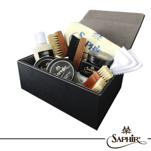 SAPHIR 莎菲爾 【金質】皮革鏡面亮光保養禮盒-