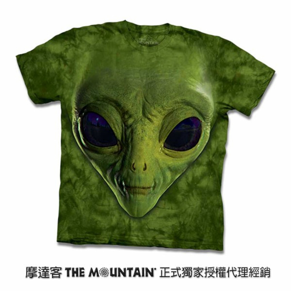 The Mountain 摩達客 (現貨) 美國進口自然純棉系列 綠ET臉 T恤