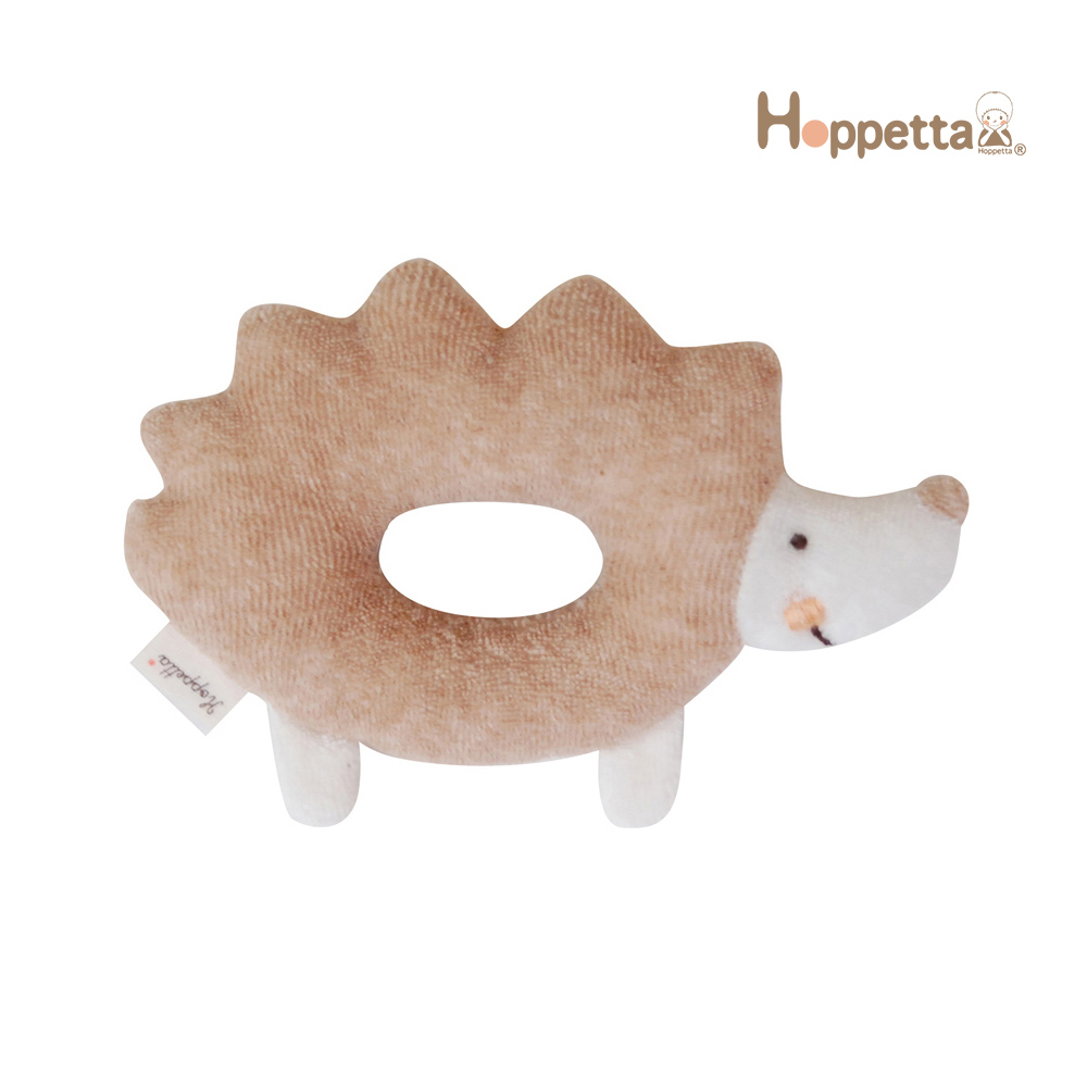 Hoppetta 夏季超人氣商品 有機棉 -刺蝟塔塔甜甜圈搖鈴