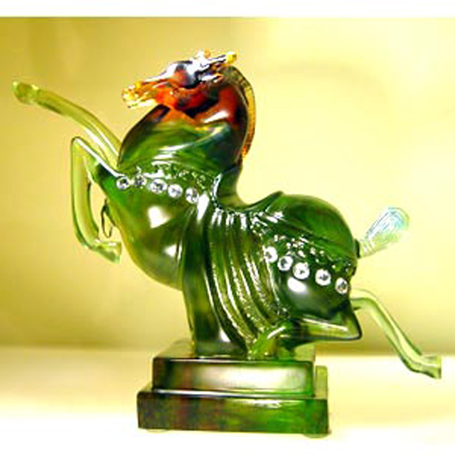 開運陶源 琉璃馬1 工藝品(大) 馬上賺 鑽石舞馬
