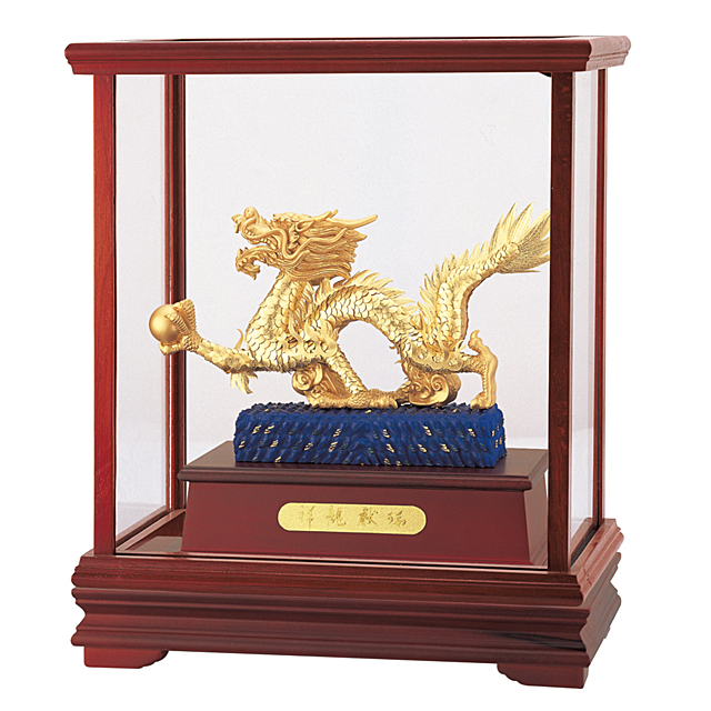 開運陶源 立體金箔櫥窗禮物(祥龍獻瑞A)