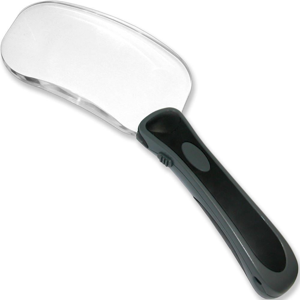 CARSON 美國 LED 無框好拿握放大鏡(方) / 物品觀察 老人閱讀 年長長者 輔助視力