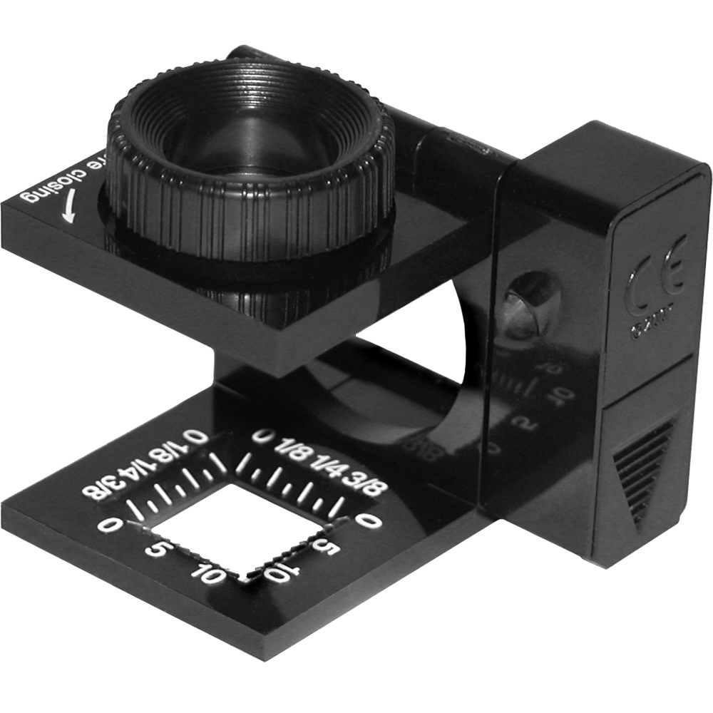 CARSON 美國 LED針線折疊放大鏡(11.5x) / 珠寶 錢幣 材質 物品觀察 輔助閱讀