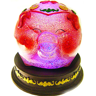 開運陶源(特大大觀瓶)繽紛人生聚寶盆禮品~郭明本錳七彩結晶釉鎏金瓶