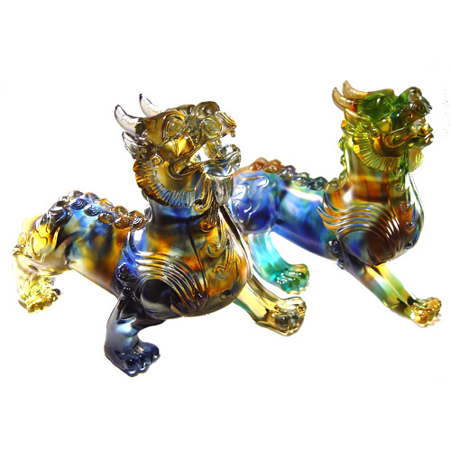 開運陶源招財鎮宅琉璃擺飾~~雙神獸(大)貔貅(天鹿) - PChome 24h購物