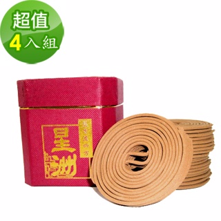 金發財 《盤香》星洲沉盤香小盤-4H( 4入組-盤香系列)