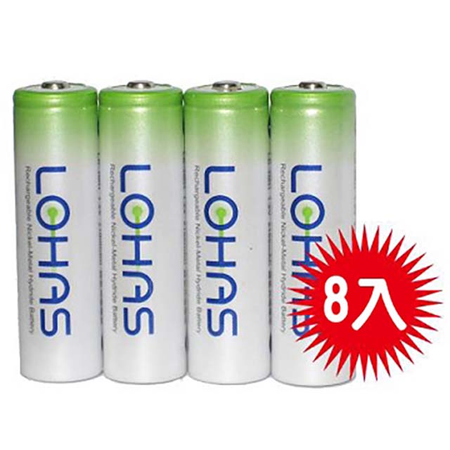 KOKA 『可佳』低自放3號充電池8入