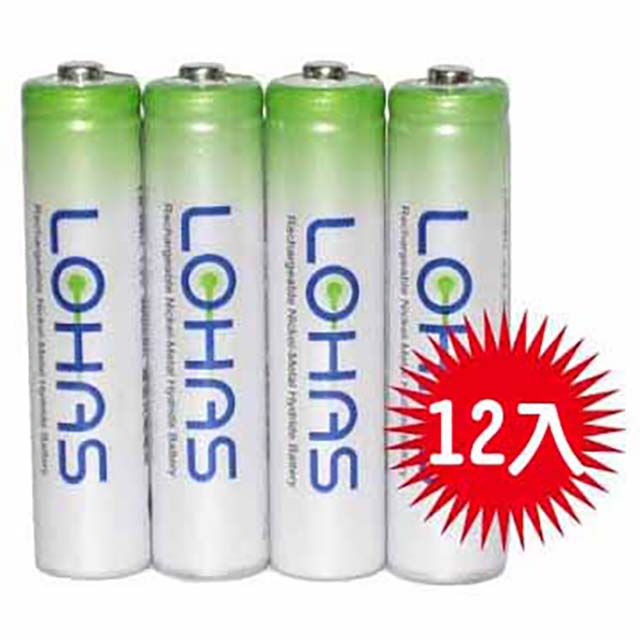 KOKA 『可佳』低自放4號充電池12入