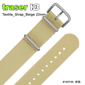 TRASER Textile_Strap_Beige沙色尼龍織料錶帶#105748