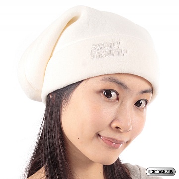 SNOW TRAVEL 雪之旅 POLARTEC 保暖圍頸兩用帽(白)