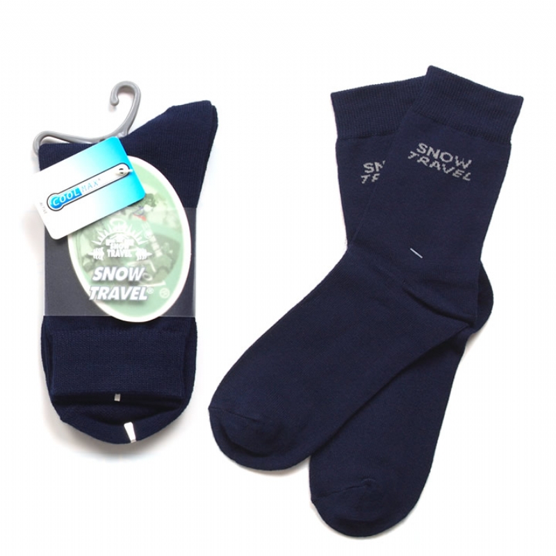 SNOW TRAVEL 雪之旅 SNOWTRAVEL COOLMAX排汗快乾襪 六雙(藍色)