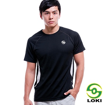 LOKI 男 VANA 圓領抗UV短袖排汗衣(男)