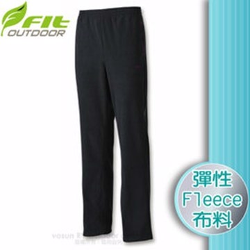 FIT 維特 男新款 雙刷雙搖保暖長褲.休閒運動長褲_FW1810 經典黑