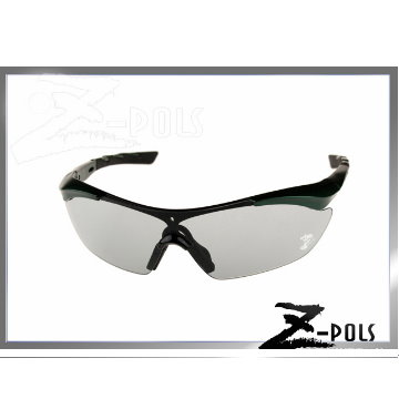 Z-POLS 視鼎 【全新頂級3秒變色鏡片款】專業級TR90頂級材質 鏡腳可調 UV400超感光運動眼鏡,加碼贈多樣配件!(黑漸綠)（其他規格）