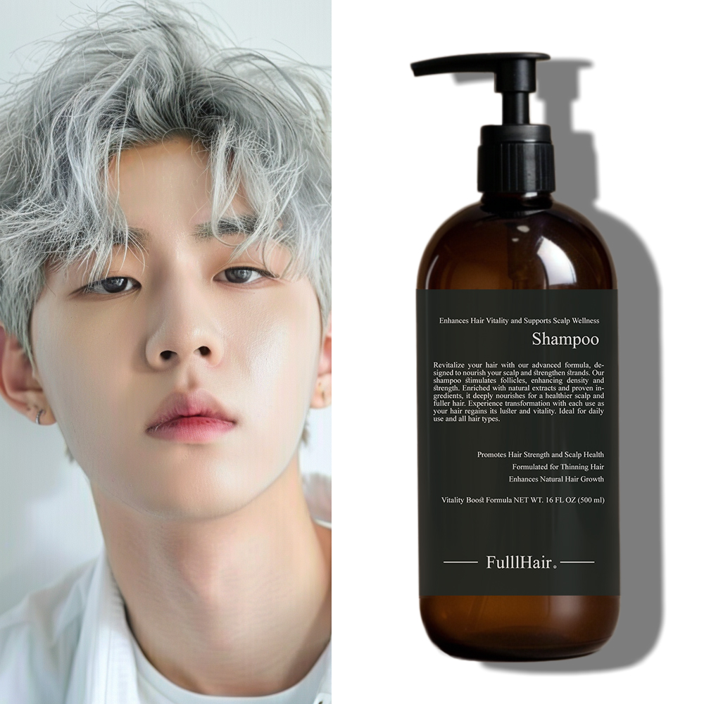 FulllHair 瘋髮 染燙受損豐髮配方強健髮根專用-洗髮精-500ML(水解小麥蛋白養髮-養髮 非藥用非生髮)
