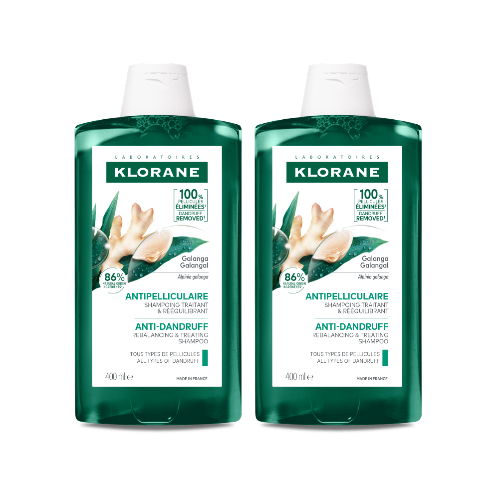 KLORANE 蔻蘿蘭 極淨抗屑洗髮精 400ml 兩入組