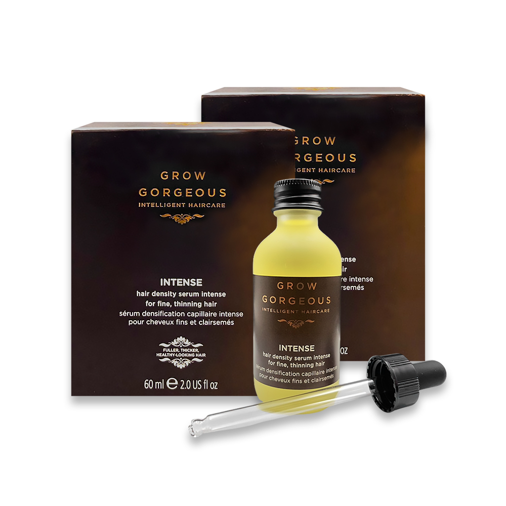 Grow Gorgeous (2盒超值組)英國免沖洗調理頭皮強健髮根頭髮精華液60ml/盒-加強版_附玻璃滴管1入