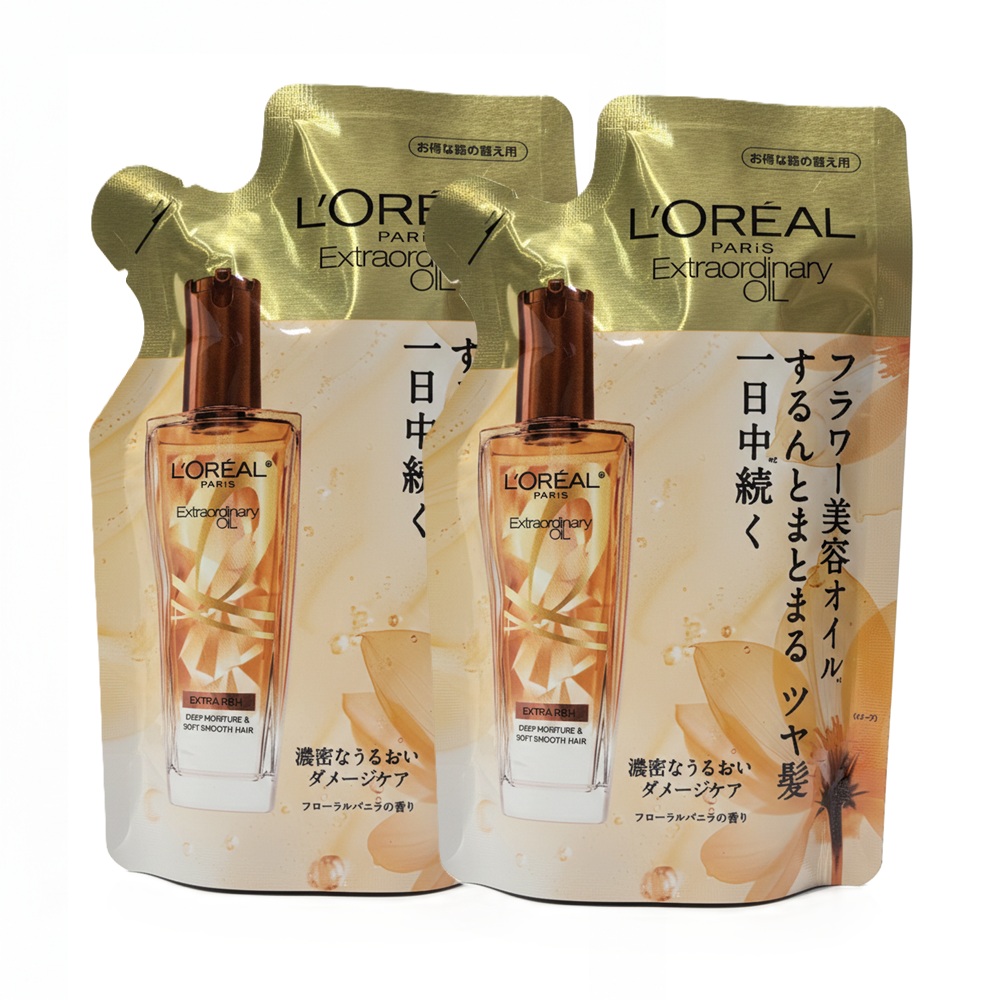 LOREAL Paris 巴黎萊雅 金緻護髮精油-棕色款(補充包) 90ml 2入組 公司貨