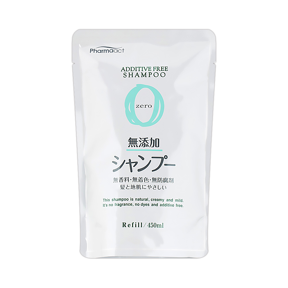 日本熊野 Zero無添加洗髮精(補充包)450ml