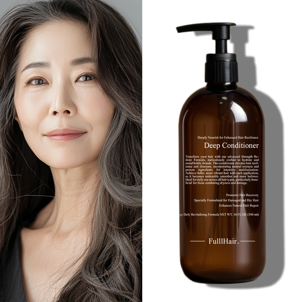 FulllHair 瘋髮 尊享抗齡豐髮配方中老年養髮專用-護髮素-500ML (熟齡頭髮養髮配方-養髮 非藥用非生髮)