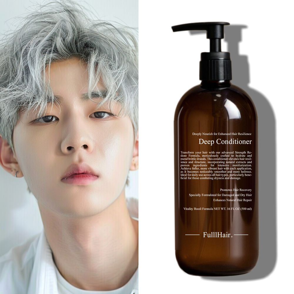 FulllHair 瘋髮 染燙受損豐髮配方強健髮絲專用-護髮素-500ML(水解小麥蛋白養髮-養髮 非藥用非生髮)