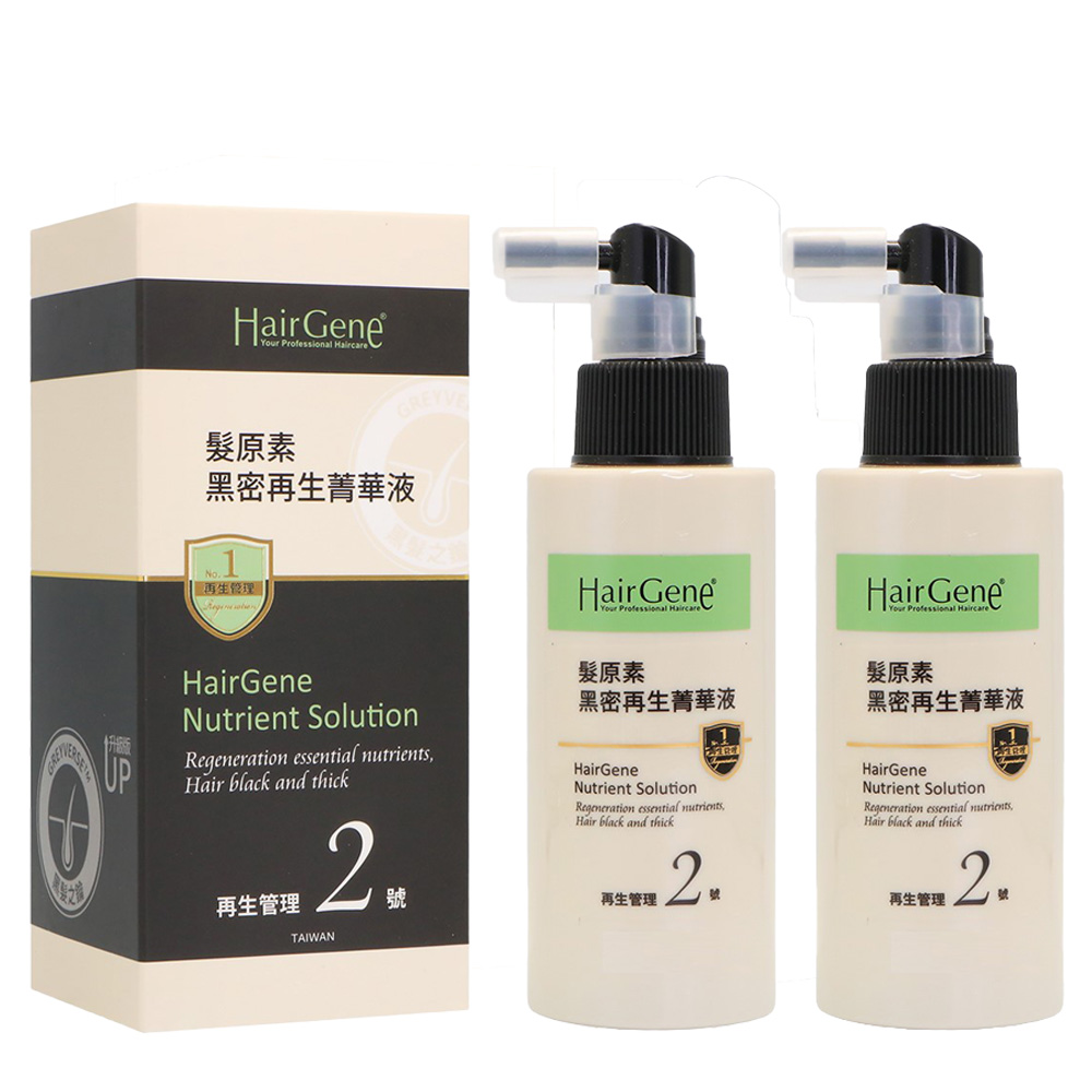 PBF 寶齡富錦 Hair Gene 髮原素系列 黑密再生菁華液50ML*2入組-2027.03